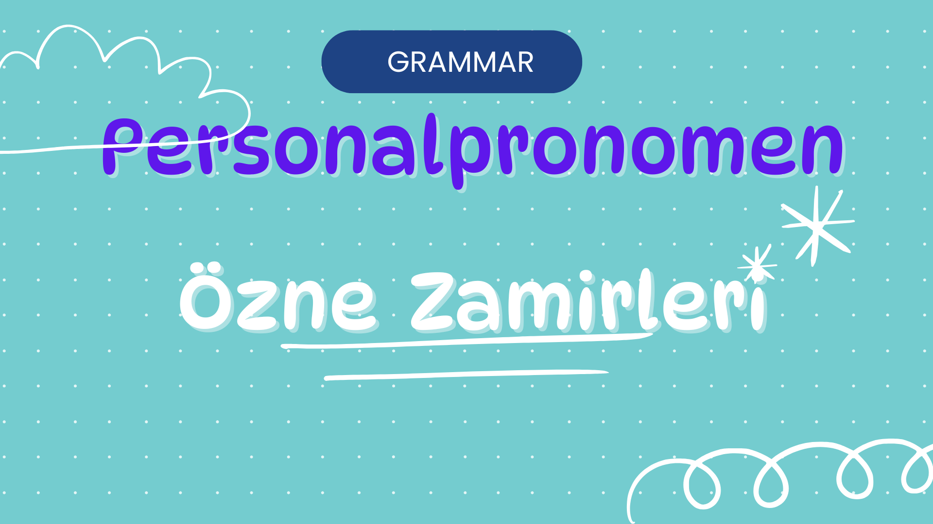 �ah�s Zamirleri - Personalpronomen