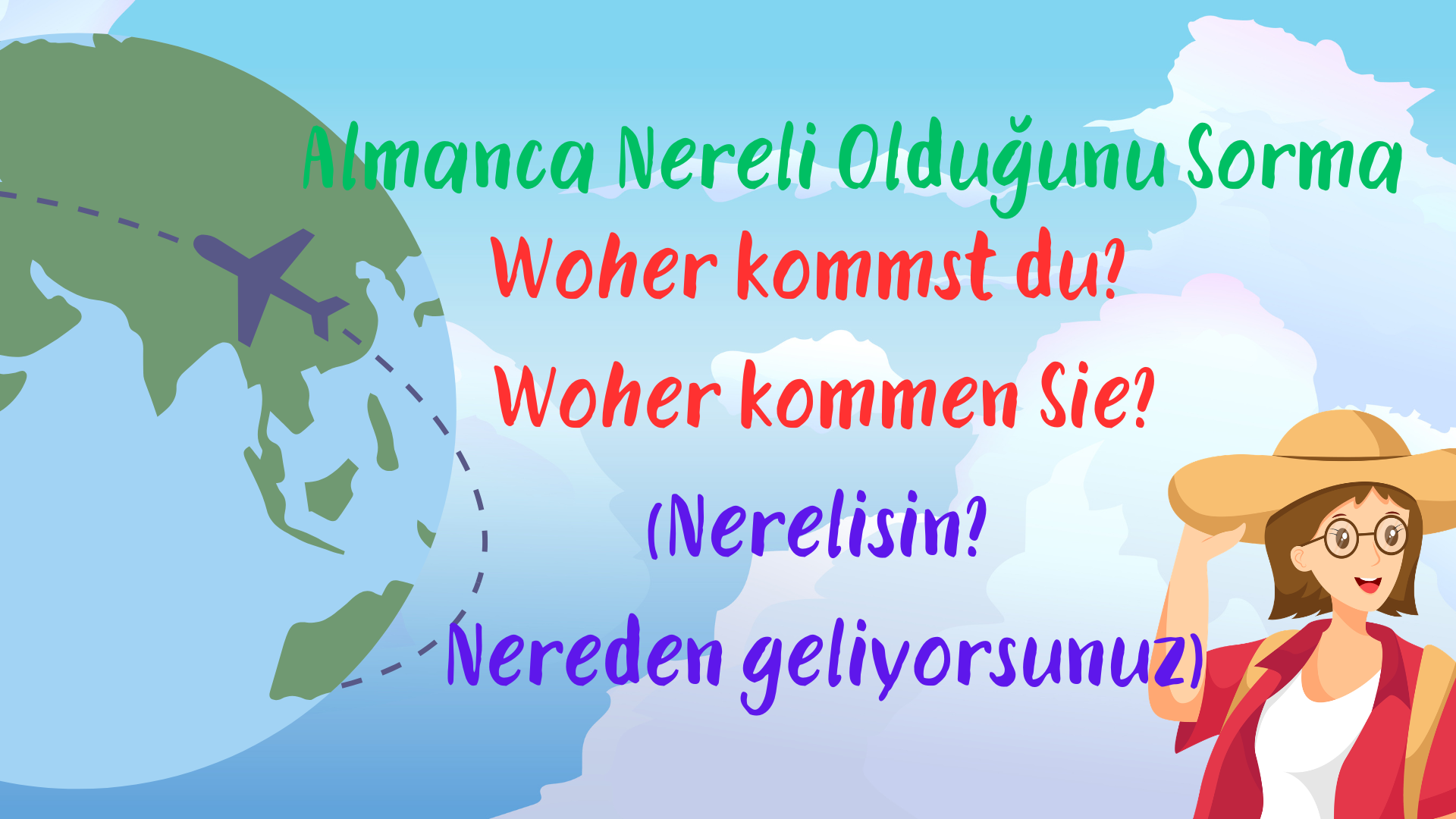 Almanca Nereli Oldu�unu Sorma (Woher kommst du? / Woher kommen Sie?)